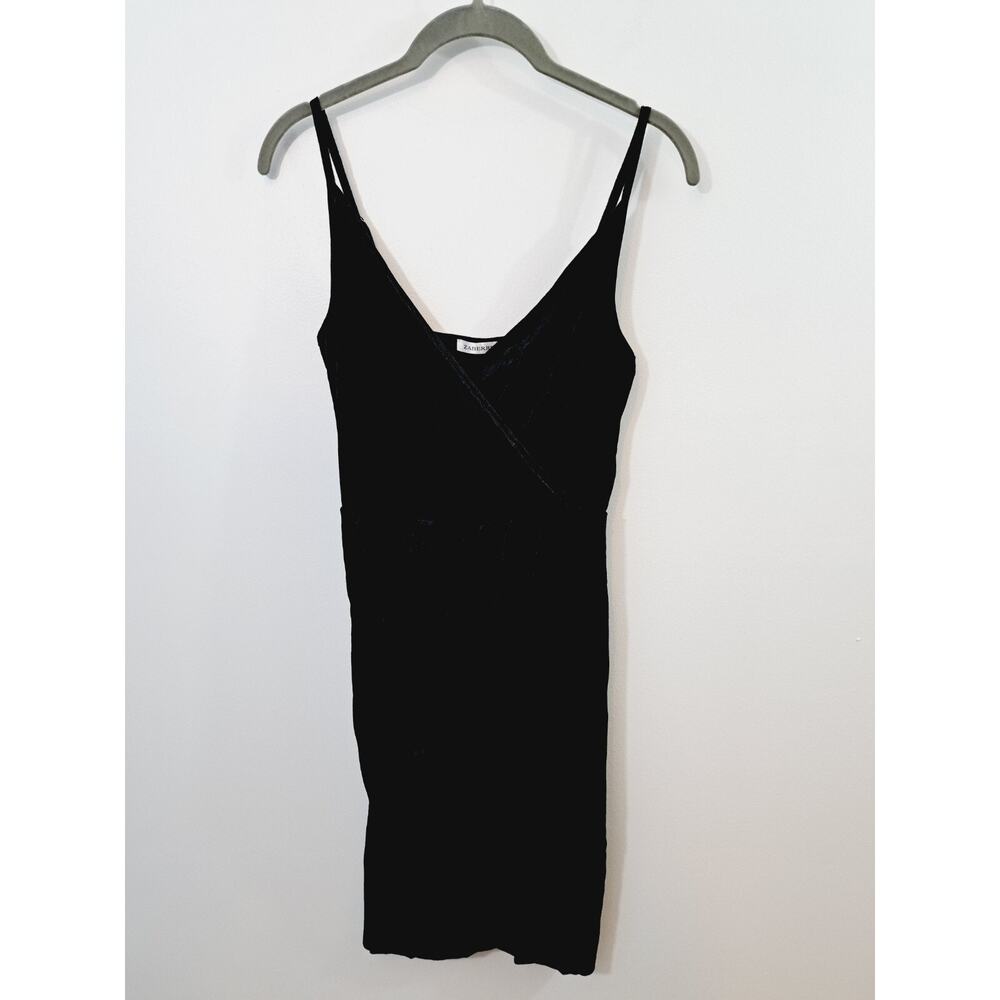 Zaberry Black Velour Spaghetti Strap Dress Size Medium